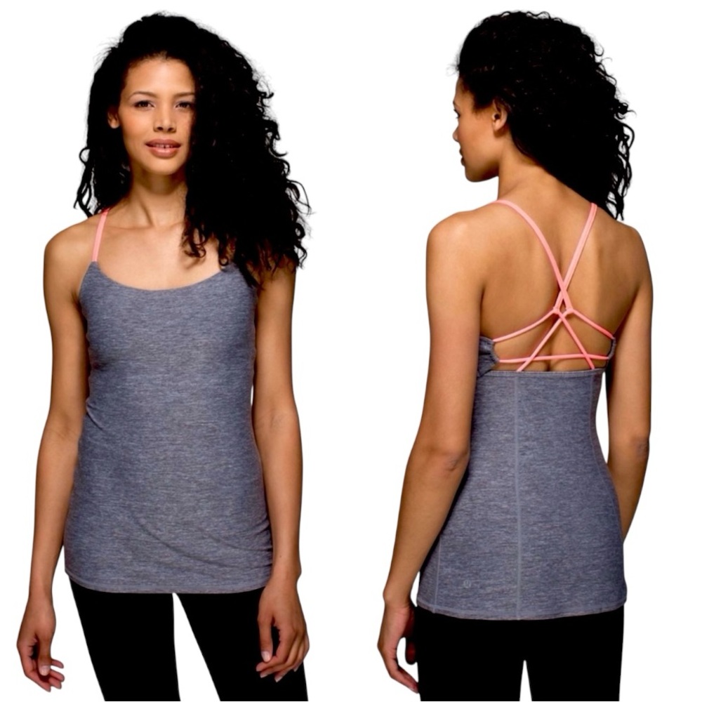Lululemon Dancing Warrior Tank Top
Heathered Slate / Grapefruit Size 8